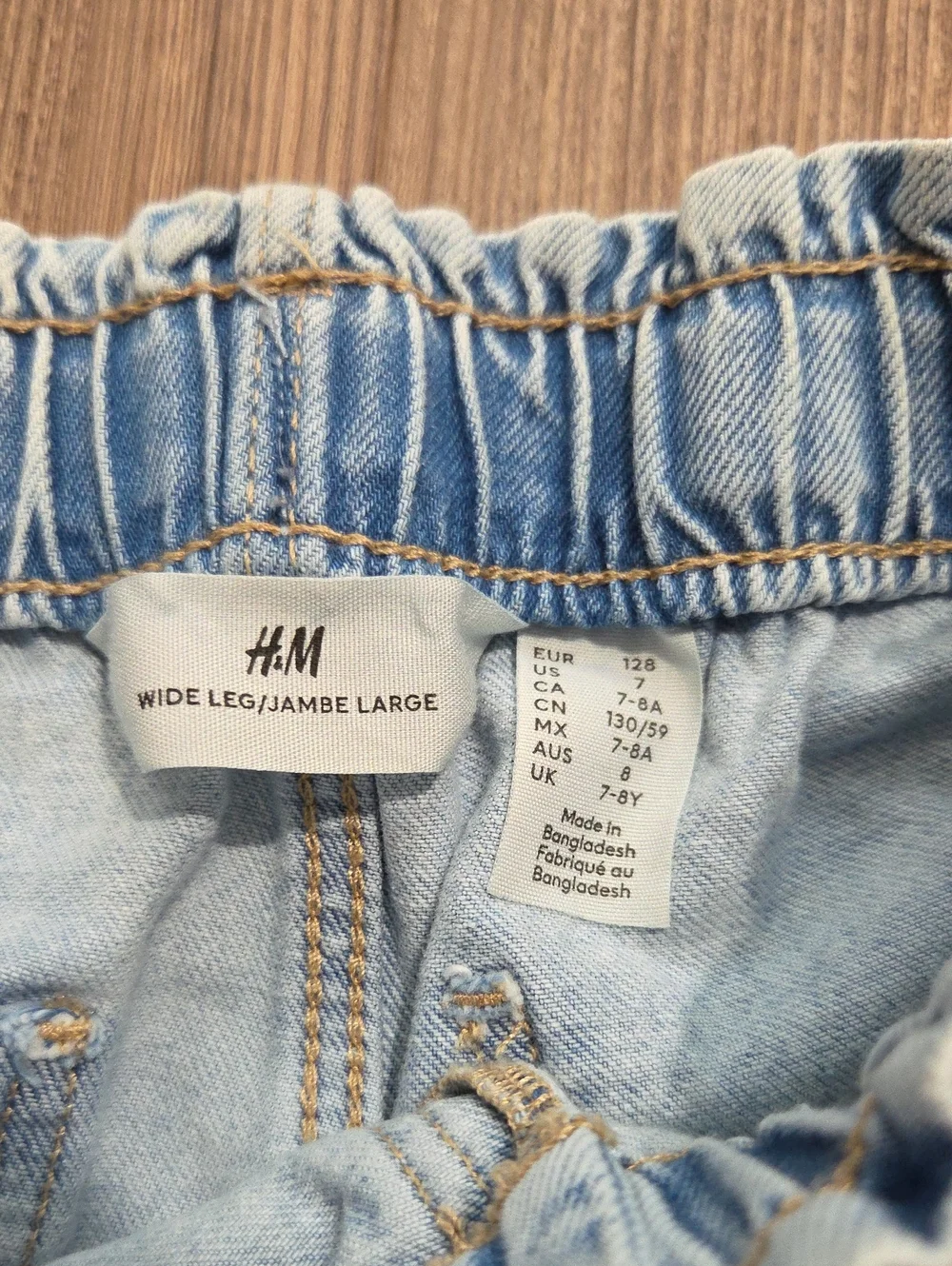 Light Wash H&M High-Waist Wide Leg Jeans
